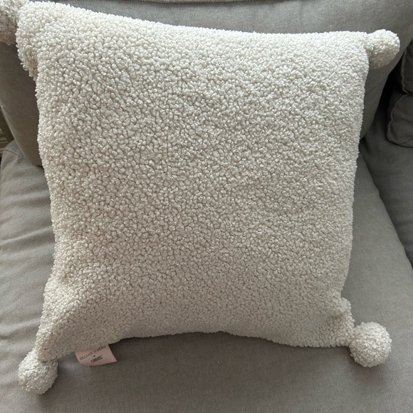 Jillian Harris Canvas Collection Sherpa Pom pillows - Picture 4 of 5